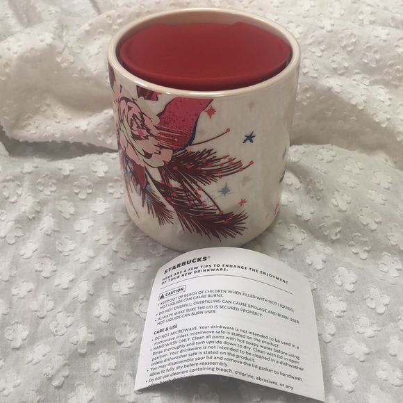 Starbucks 2023 Holiday Pink Rose Mug - Picture 11 of 11